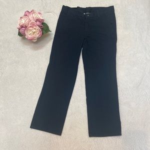 NWT IZOD Size 10 Husky Navy Adjustable Waist Pants